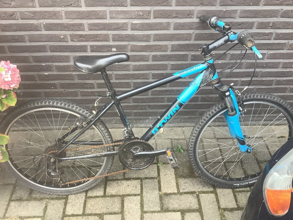 Btwin 20” crossfiets, Fietsen en Brommers, Fietsen | Jongens, Ophalen, Gebruikt, Velgrem, Versnellingen