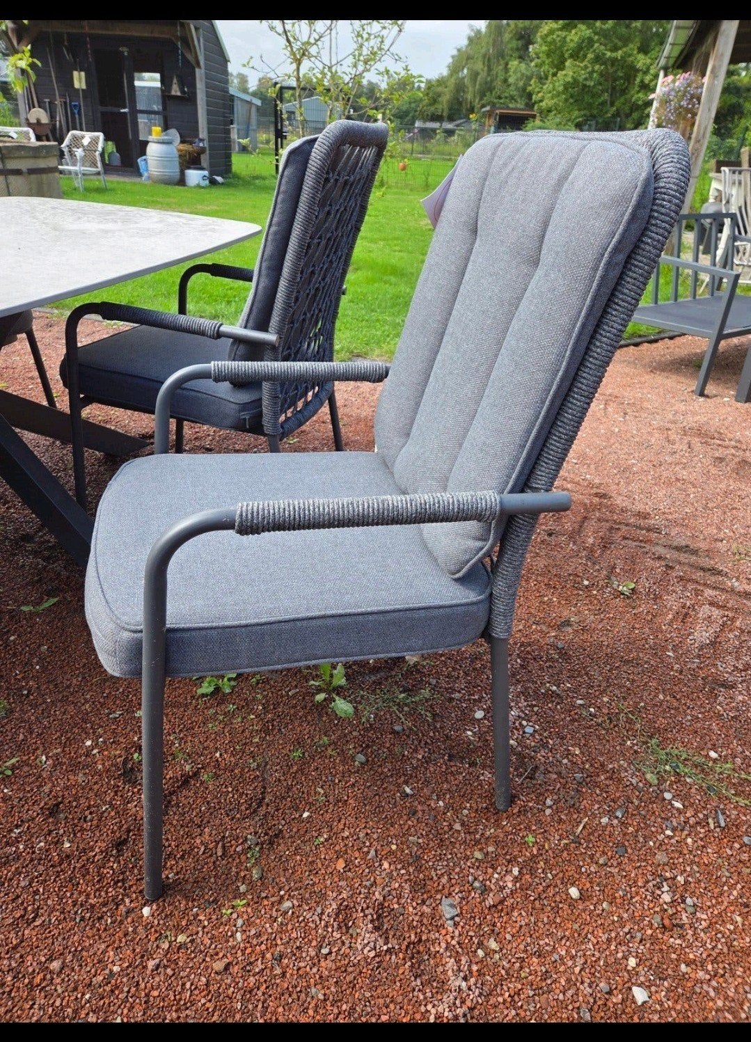4 STAPELBARE STOELEN VAN GARDEN IMPRESSIONS €399, Ophalen, Nieuw