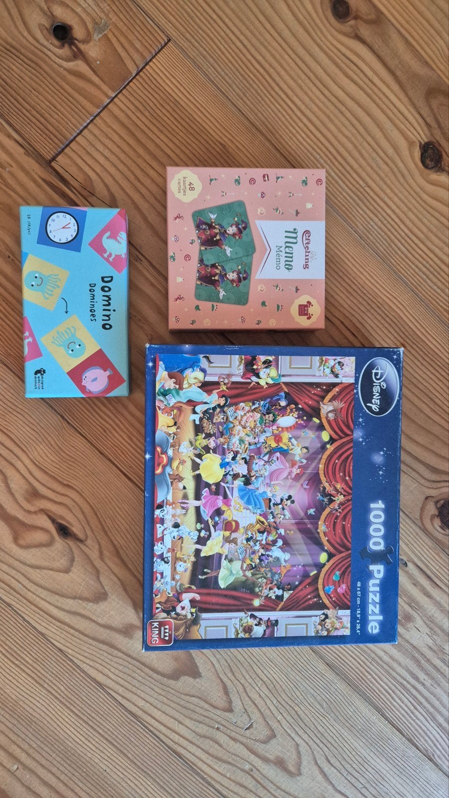 Gratis afhalen: Disney puzzel, Efteling Memo en Domino, Een of twee spelers, Ophalen, Gebruikt, Disney, Efteling, King