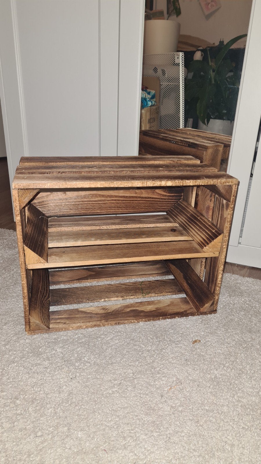 Houten krat / opbergkist - Vintage look, Minder dan 50 cm, Nieuw, Minder dan 50 cm, Ophalen of Verzenden