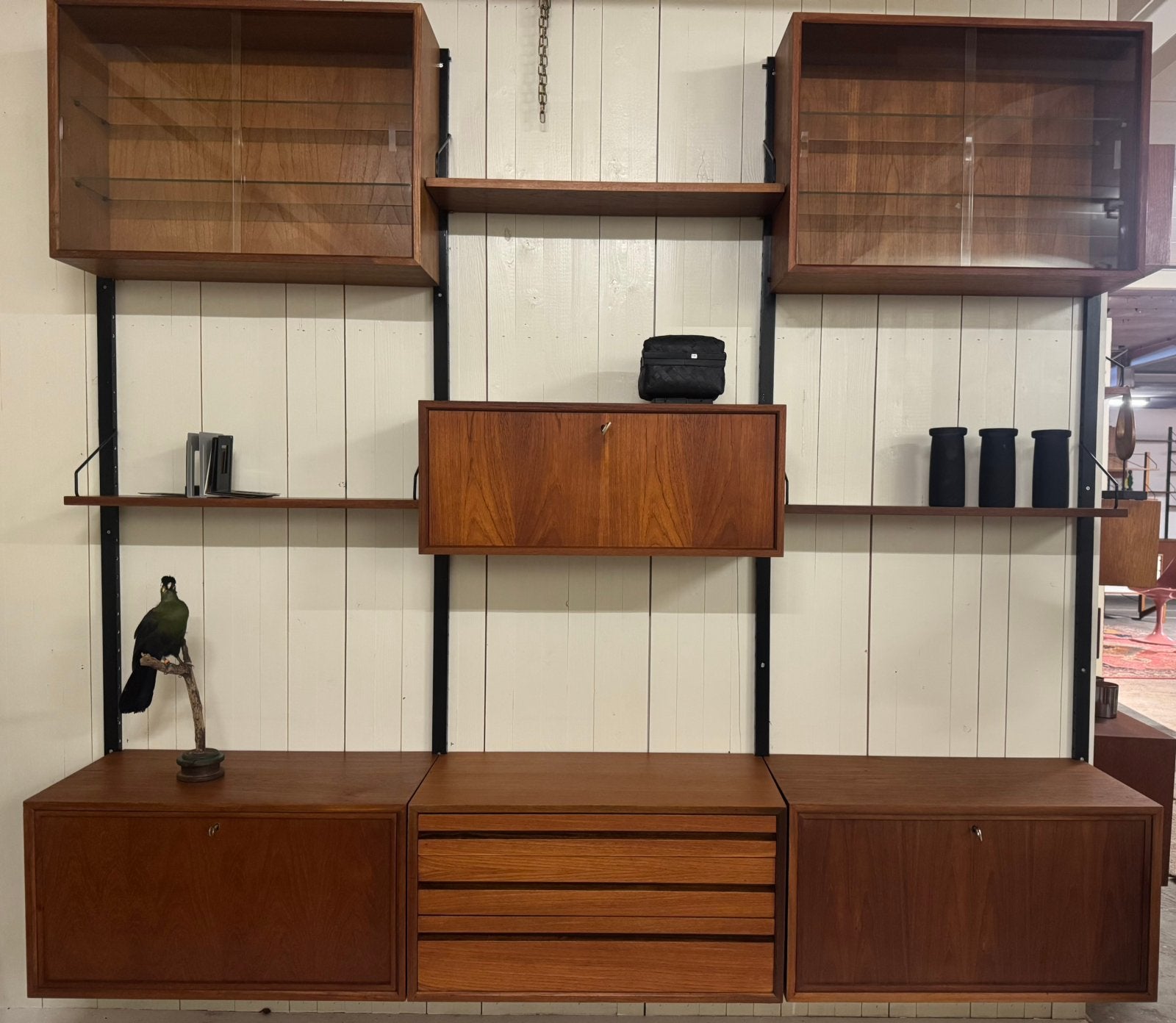Poul Cadovius by Royal System vintage modulair wandsysteem, Ophalen of Verzenden, Zo goed als nieuw, 25 tot 50 cm, 200 cm of meer