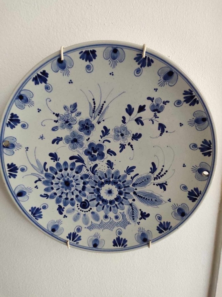 Delfts blauw wandbord Schoonhoven, Ophalen of Verzenden