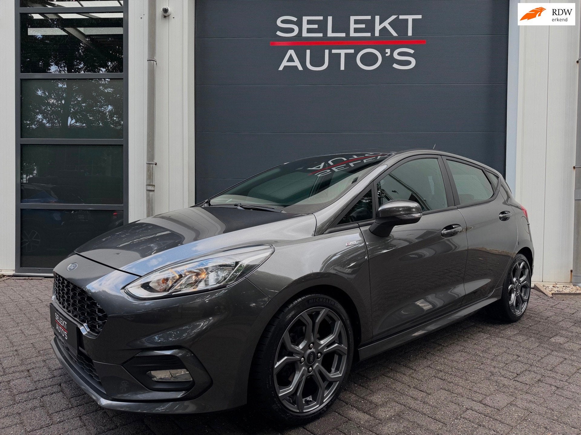 Ford Fiesta 1.0 EcoBoost ST-Line 100 Pk Automaat Led/Car Pla, Stof, Gebruikt, 580 kg, 100 pk