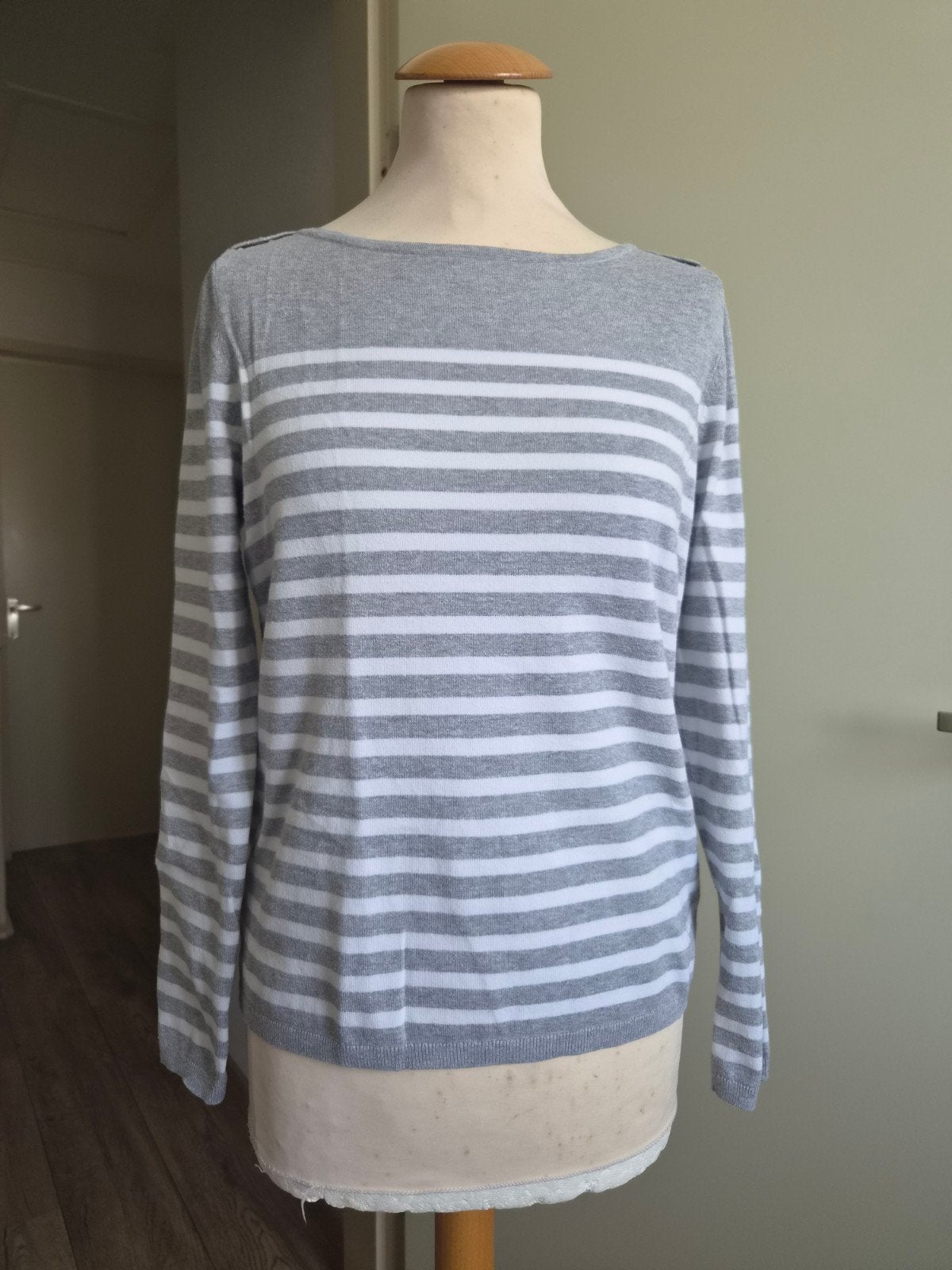 Tommy Hilfiger trui, Ophalen of Verzenden, Maat 36 (S), Grijs, Gedragen