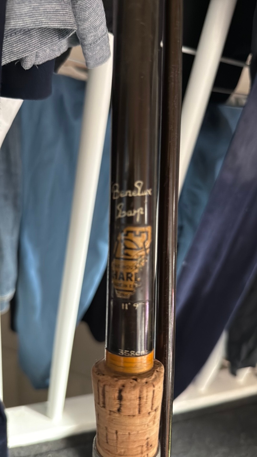 Hardy benelux carp 11.9, Watersport en Boten, Hengelsport | Algemeen, Ophalen, Zo goed als nieuw, Werphengel