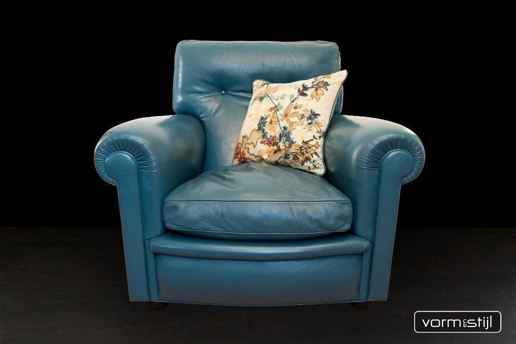 Poltrona Frau fauteuil, Huis en Inrichting, Fauteuils, Ophalen, Gebruikt, 100 tot 125 cm, Leer