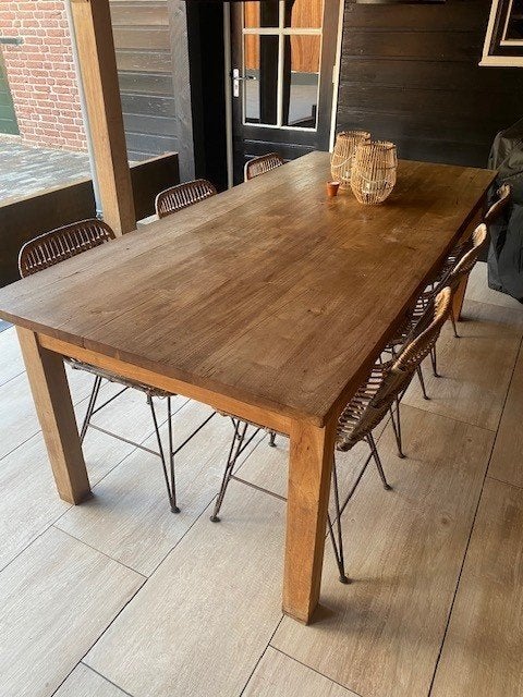 tuinset, Ophalen, Gebruikt, Rechthoekig, Hout