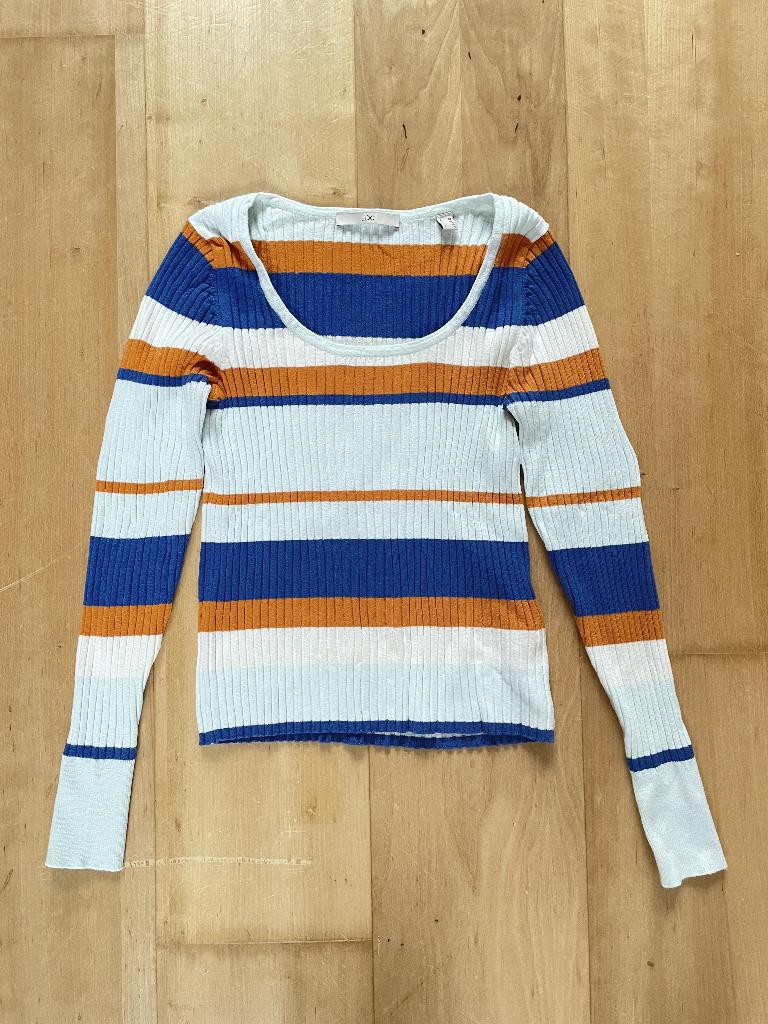 gestreepte longsleeve EDC by esprit, Oranje, Ophalen of Verzenden, Zo goed als nieuw, Lange mouw