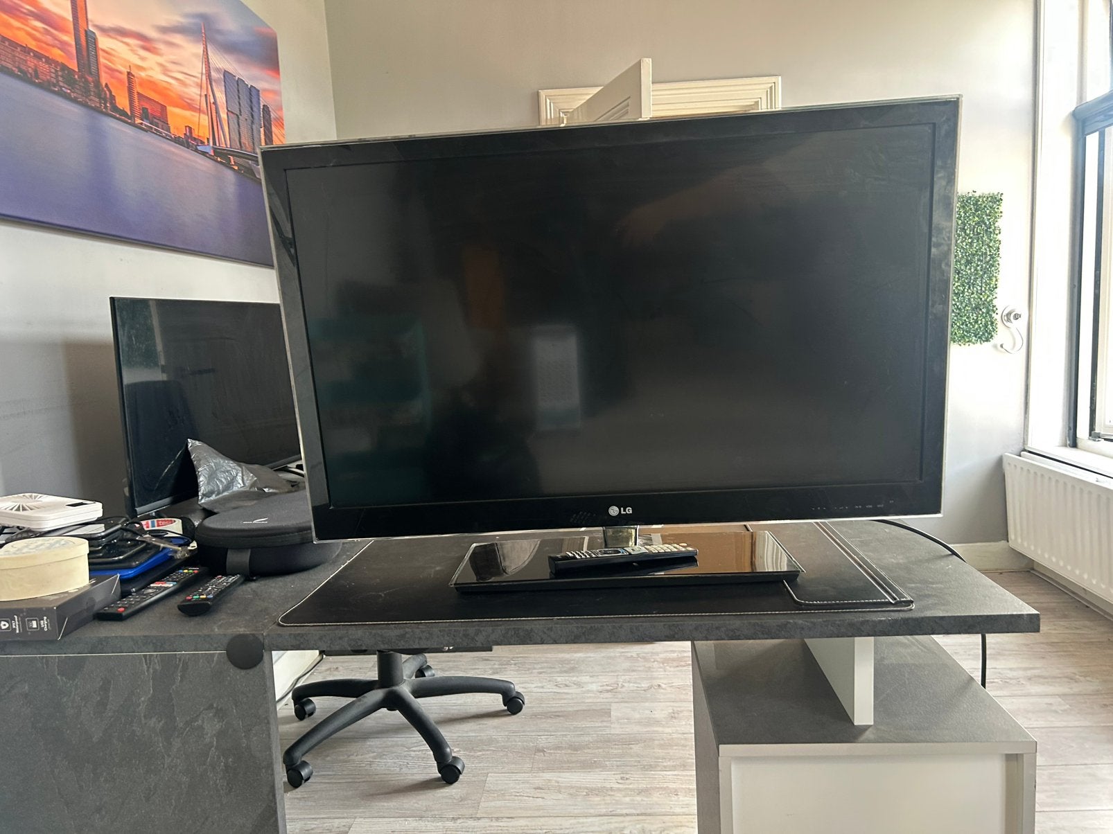 LG 42 inch Full HD LED TV + afstandsbediening – 42LW4500, Ophalen, 50 Hz, Zo goed als nieuw, 100 cm of meer