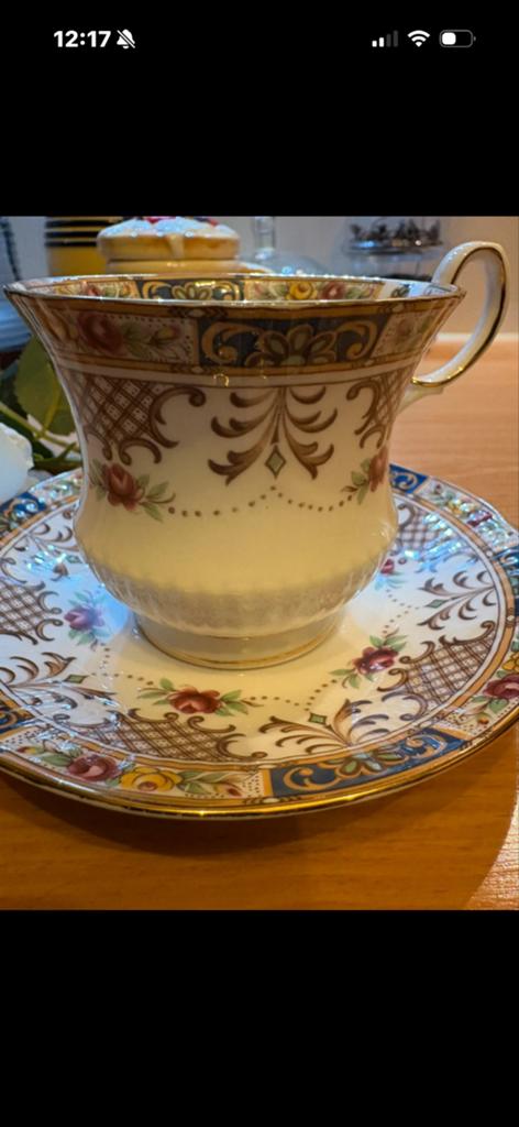 Queen's Rosina China Kenilworth Kop en Schotel, Ophalen of Verzenden