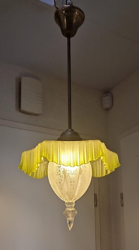 Prachtige antieke Victoriaanse hanglamp, circa 1900, Antiek en Kunst, Ophalen
