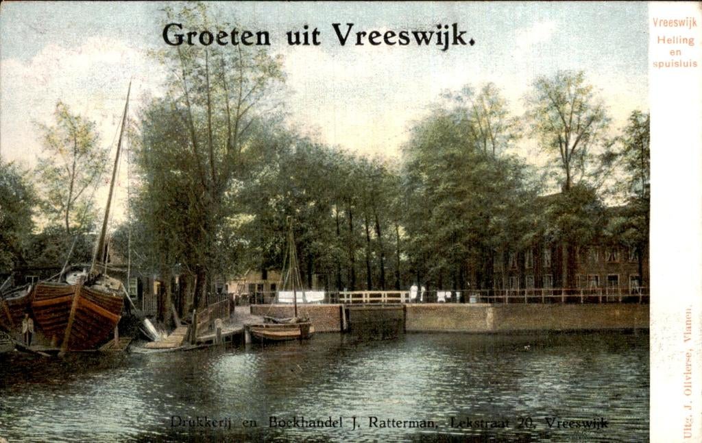 Vreeswijk - Helling - Spuisluis, Ophalen of Verzenden, Voor 1920, Gelopen, Utrecht