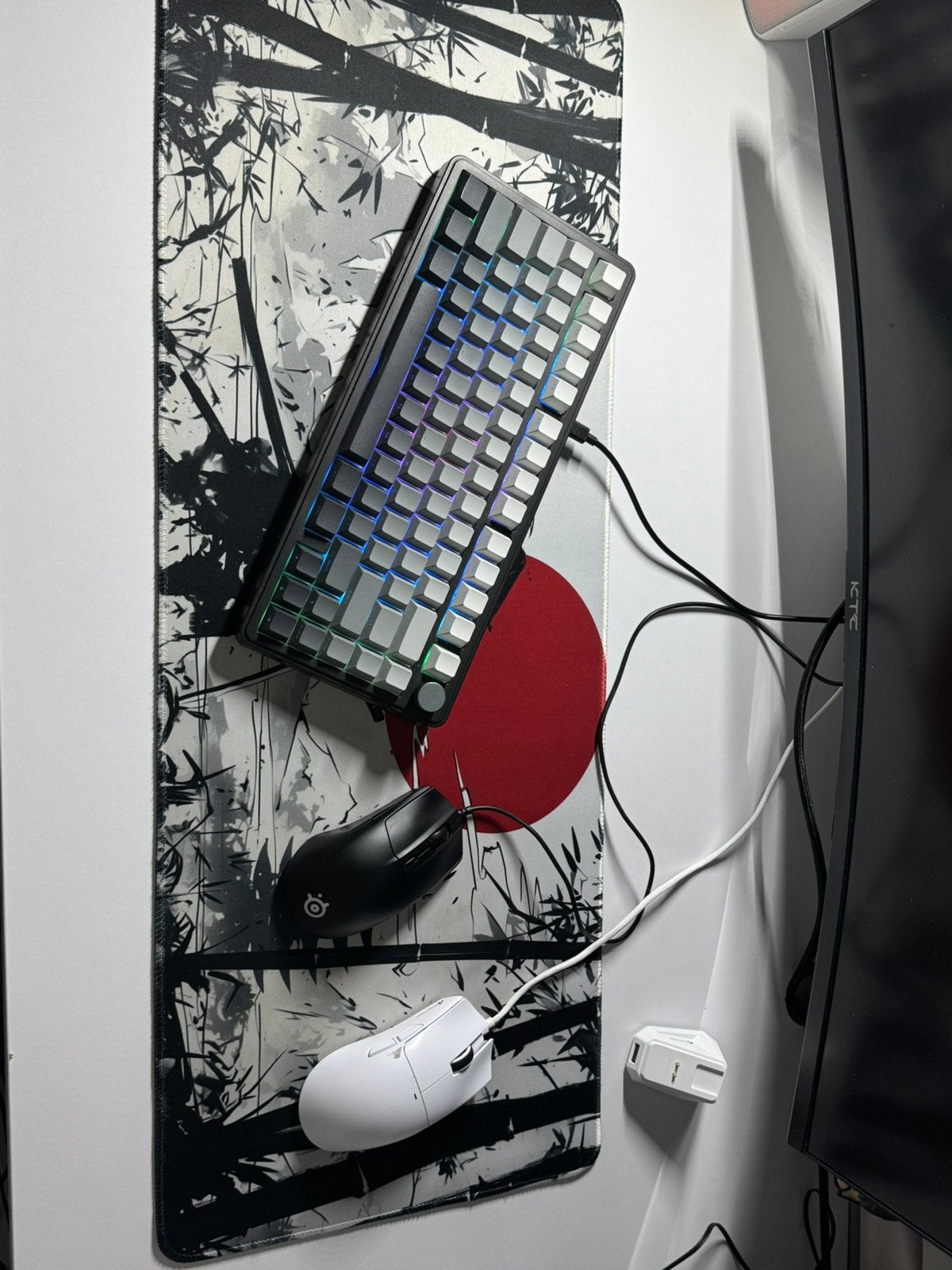 Attack shark kbm, muismat, Ophalen, Zo goed als nieuw, Gaming toetsenbord, Qwerty