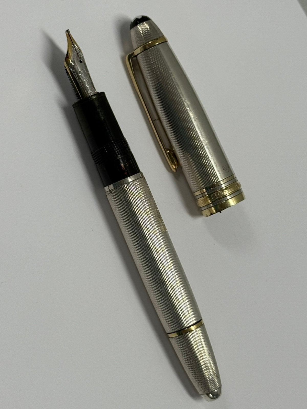 Montblanc Meisterstuck 146 Sterling LeGrand Fountain Pen, Ophalen of Verzenden, Gebruikt, Vulpen, Mont Blanc