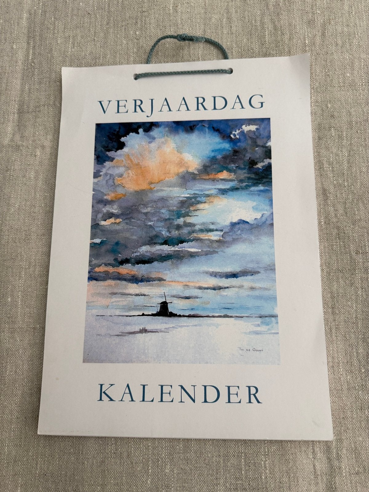 Verjaardagskalender / Kunstkalender / Maandkalender, Ophalen of Verzenden, Maandkalender, Zo goed als nieuw