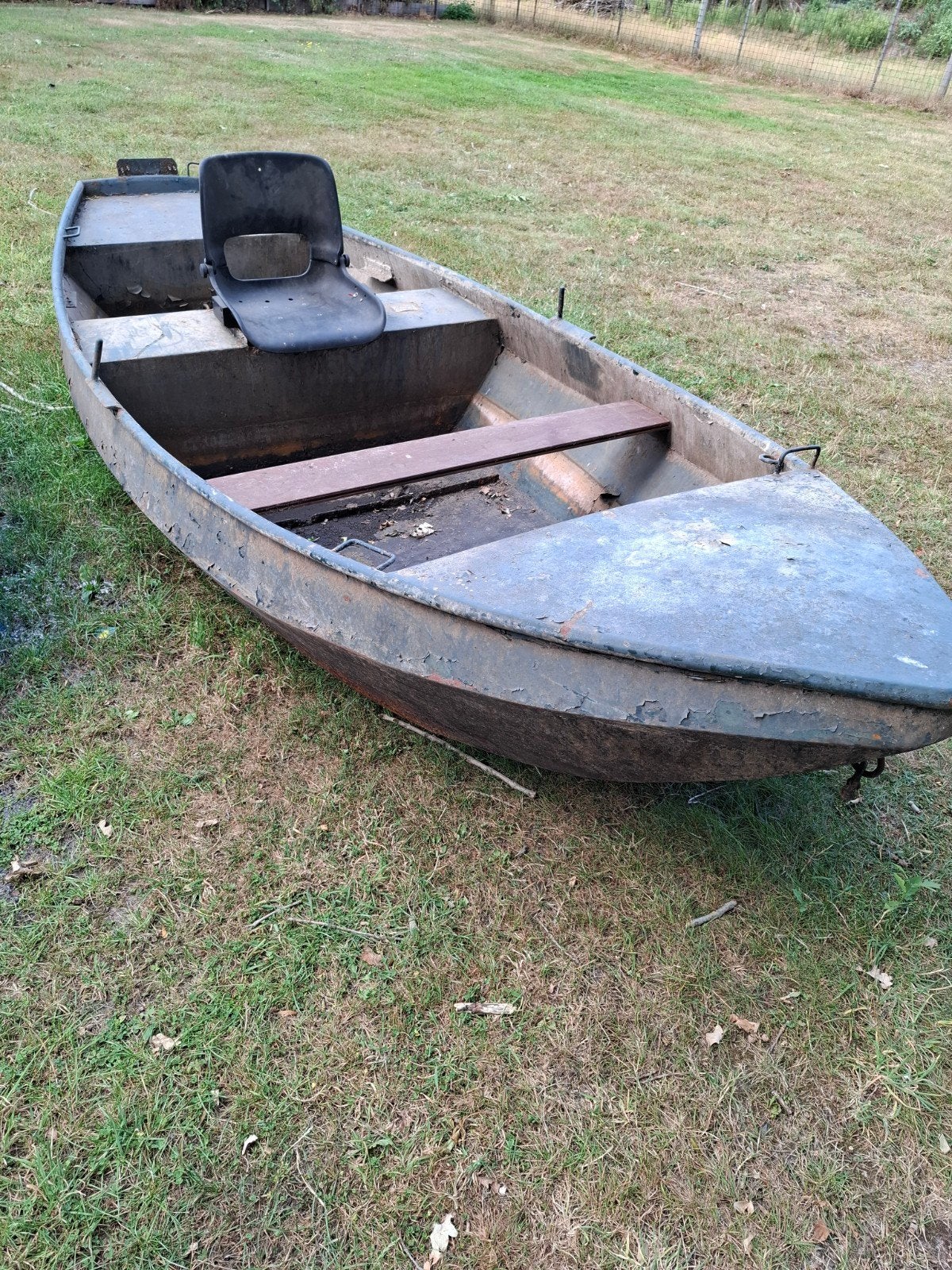 visboot staal 390 lang, Watersport en Boten, Hengelsport | Algemeen, Ophalen, Gebruikt