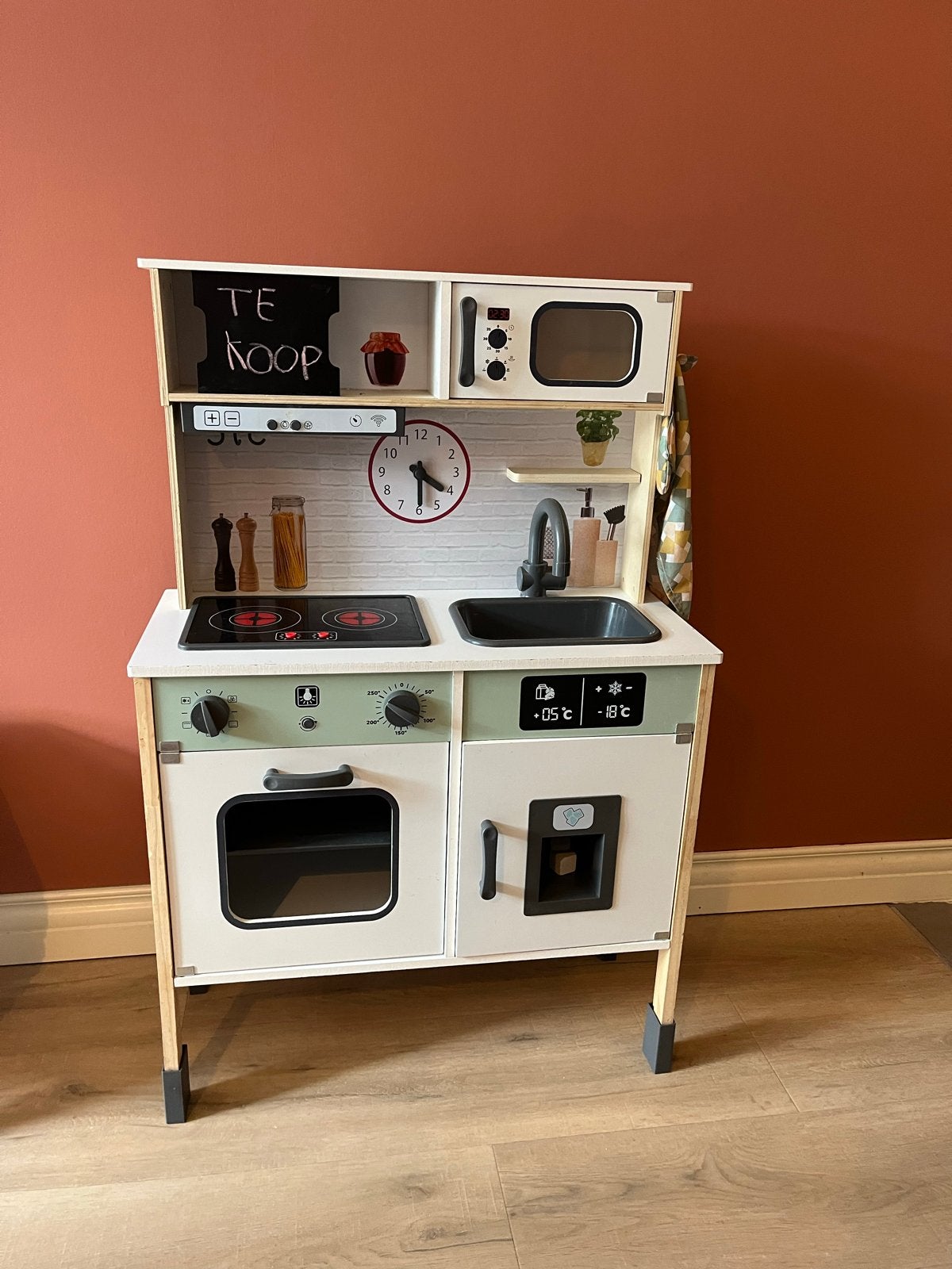 Leuk speelkeukentje voor kinderen - kookplaat werkt!, Ophalen, Gebruikt, Hout, Speelkeuken