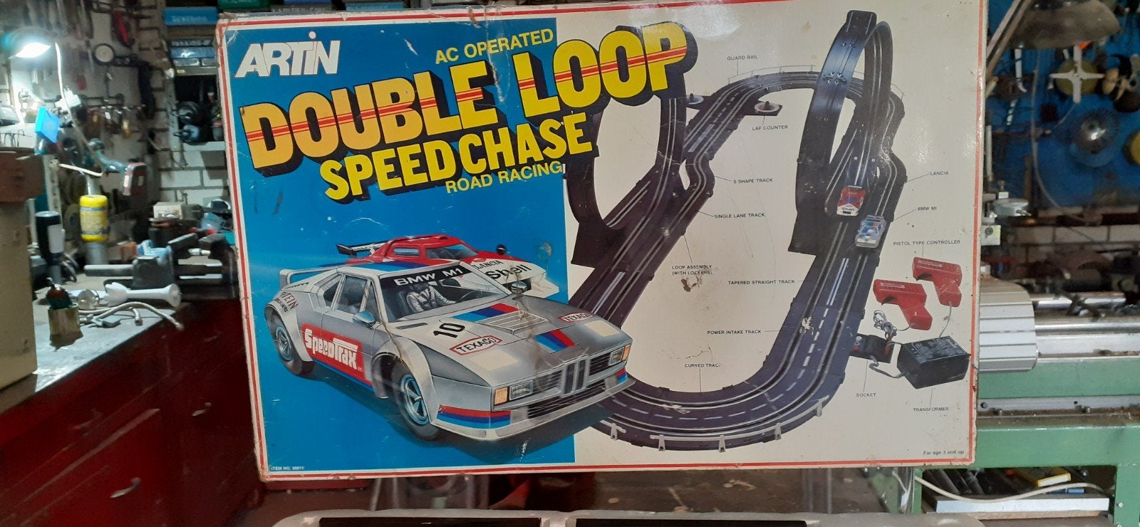 2 xLooping baan ,met 1auto ,met 2 xbesturingssysteem, Overige merken, Gebruikt, Ophalen of Verzenden, Met looping
