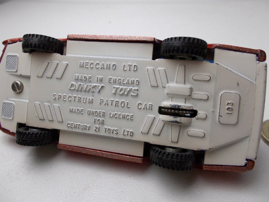 1968 Dinky Toys 103 SPECTRUM PATROL CAR  I.z.g.st!, Ophalen of Verzenden, Zo goed als nieuw, Auto, Dinky Toys