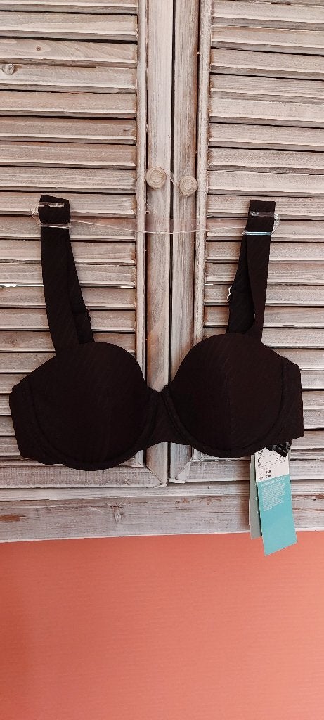 Nieuwe zwarte bikinitop met prijskaartje, Kleding | Dames, Ophalen of Verzenden, Nieuw, Zwart, Bikini