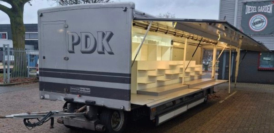 Verkoopwagen / Marktwagen   uitschuifbaar tot 13 mtr!, Ophalen of Verzenden