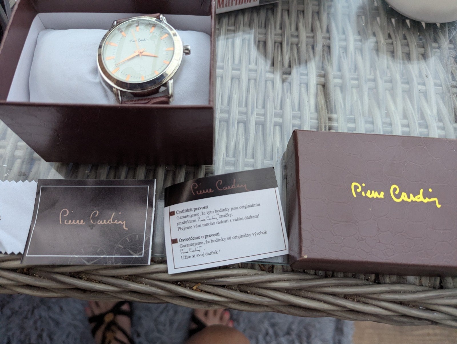 Nieuw Pierre Cardin Herenhorloge in Doos, Overige merken, Leer, Staal, Polshorloge