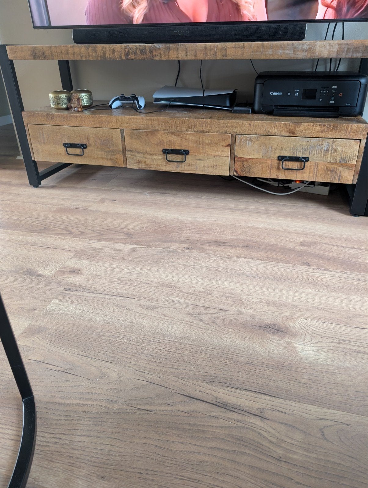 TV-meubel industrieel 150x45x60 cm - Zonder beschadigingen, 100 tot 150 cm, Zo goed als nieuw, Minder dan 100 cm, Industrieel
