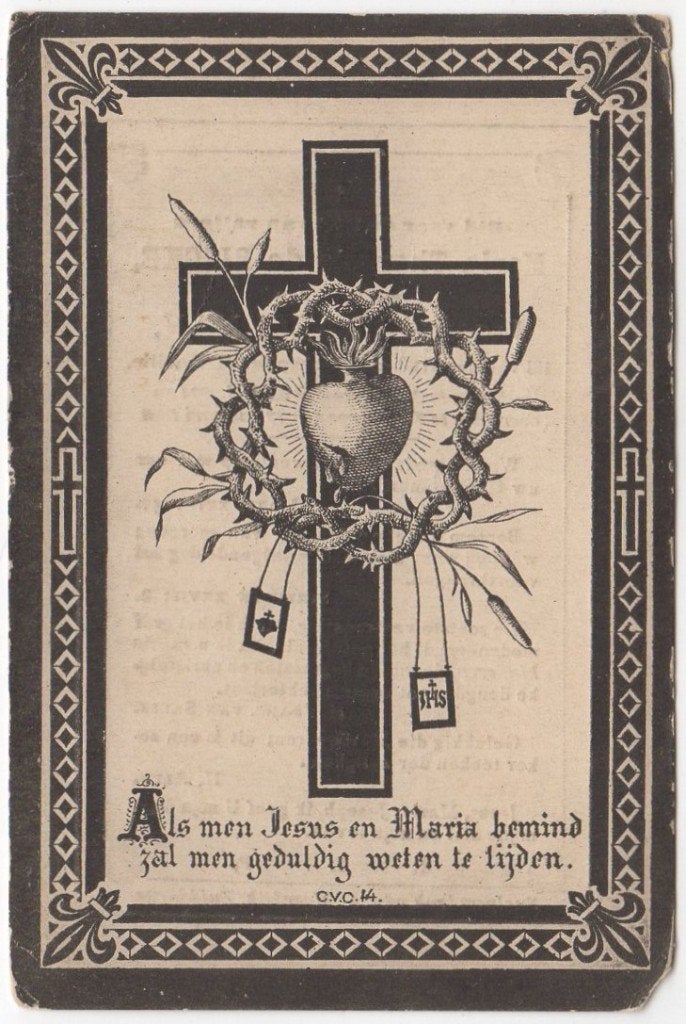 Maria Th. de Rijcke 1834 Moerbeke (B) + 1898 Zuiddorpe (Nl), Verzenden