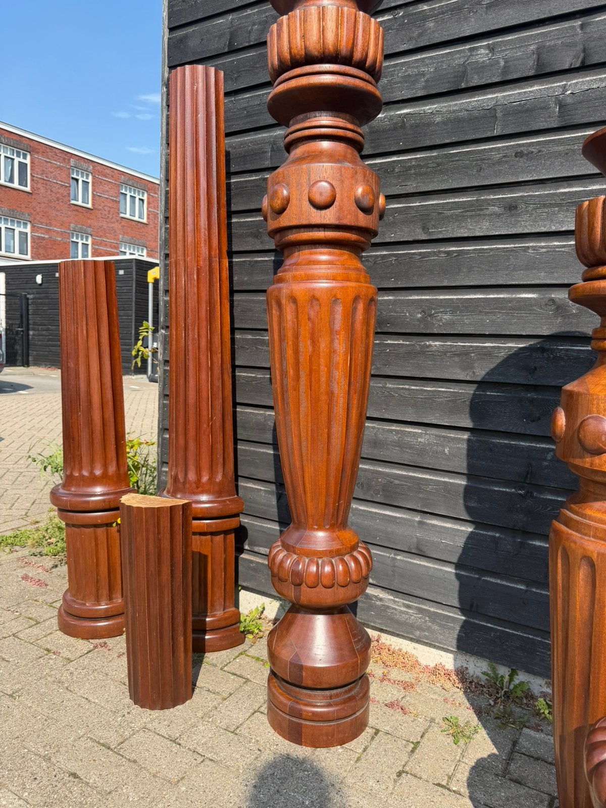 4 mega hoge zuilen om openhaard ombouw temaken, Ophalen, Gebruikt, Vrijstaande haard, Overige soorten