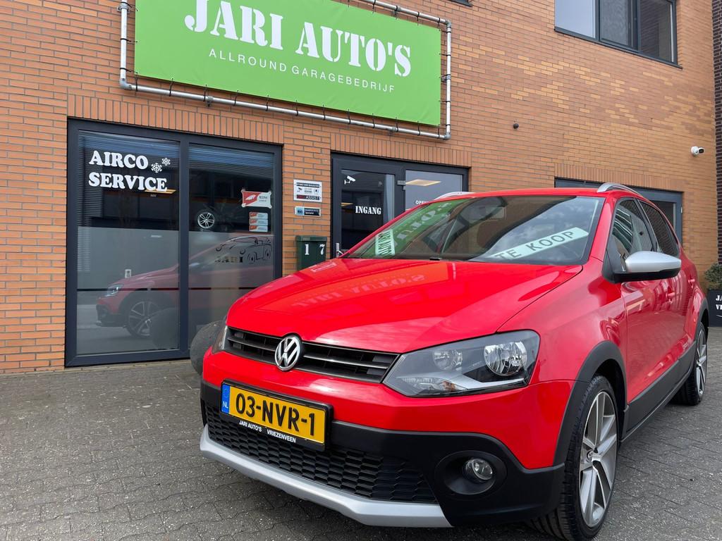 Volkswagen Polo 1.2 TSI Cross 5drs zeer mooi (bj 2010), Voorwielaandrijving, Euro 5, Stof, Zwart