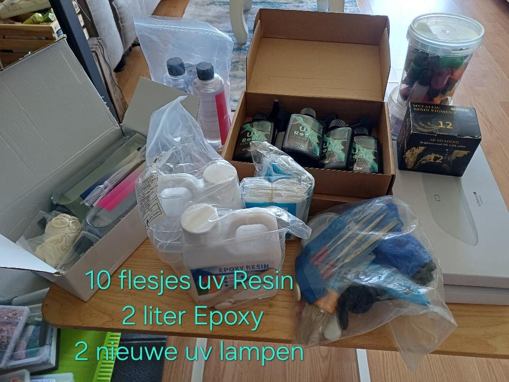 Epoxy en UV Resin, Hobby en Vrije tijd, Knutselen, Ophalen, Gebruikt, Overige thema's, Meerkleurig