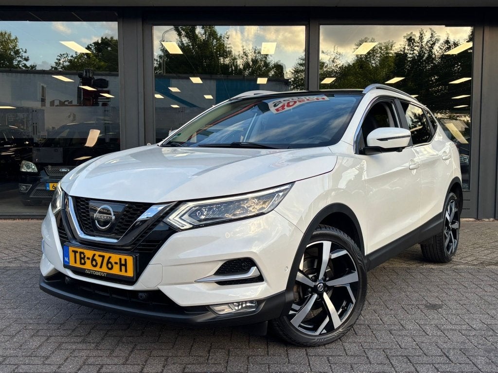 Nissan QASHQAI 1.2 Tekna + Plus Deluxe Parelmoer Full option, Auto's, Voorwielaandrijving, Gebruikt, Euro 6, 4 cilinders