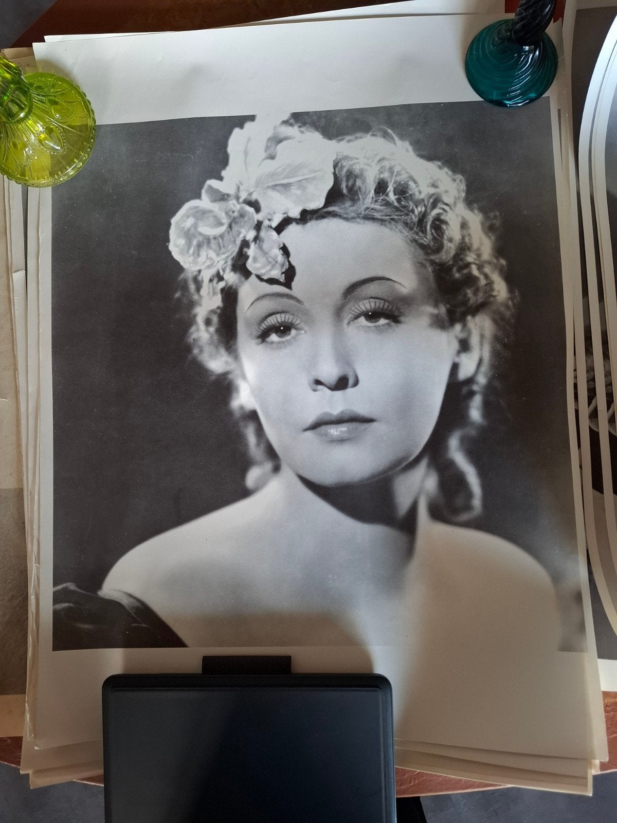 Vintage zwart-wit foto van Marlene Dietrich, Antiek en Kunst, Ophalen of Verzenden