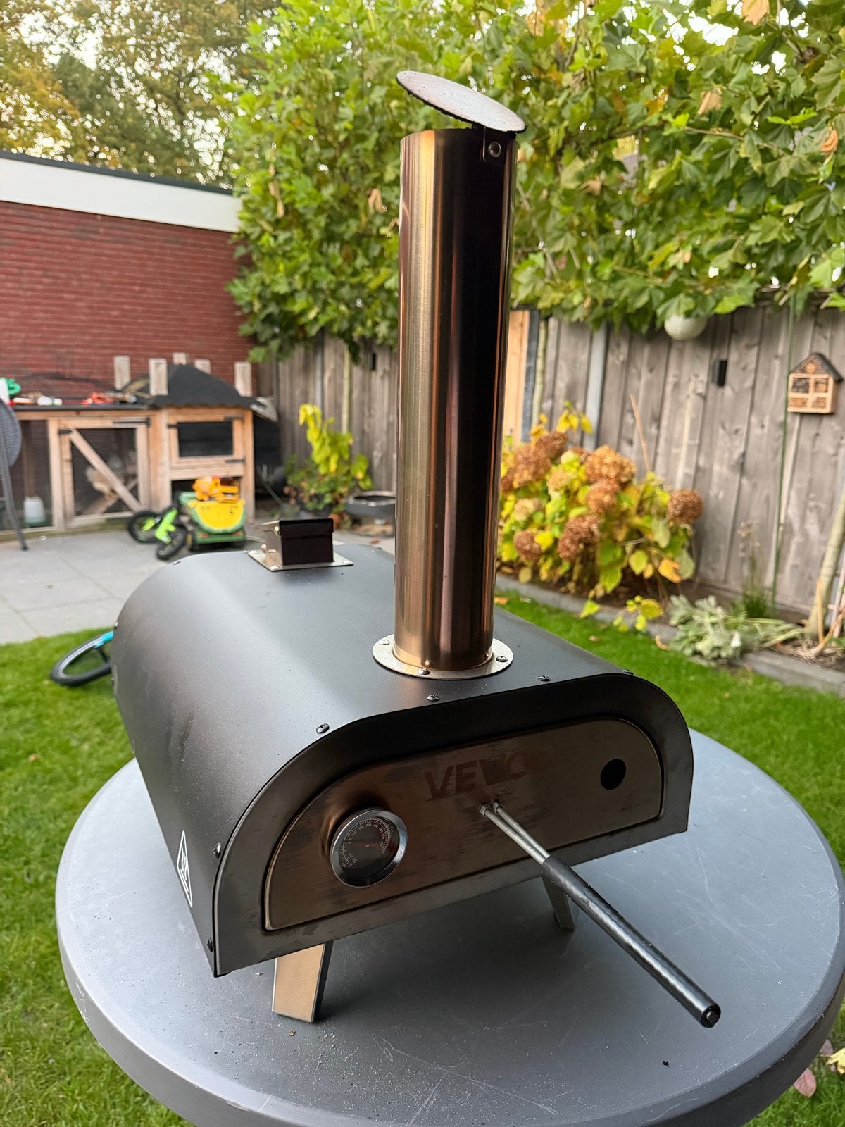 Vevor Houtgestookte Pizza Oven - Perfect voor Buiten, Tuin en Terras, Ophalen, Zo goed als nieuw