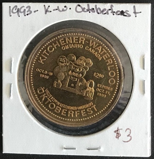 Canada - Ontario 1993 - Kitchener - Waterloo Oktoberfest, Postzegels en Munten, Munten | Amerika, Verzenden, Noord-Amerika, Losse munt
