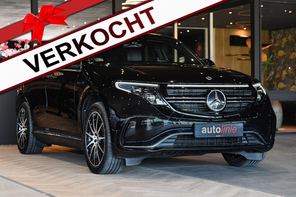 Mercedes-Benz EQC 400 4MATIC AMG-Line 80 kWh, Pano, Memory,, Zwart, 80 kWh, 1333 min, Zwart