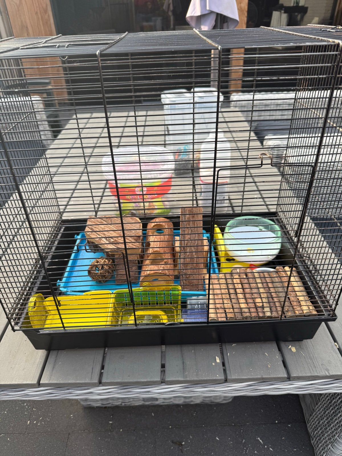 Hamsterkooi met toebehoren, Ophalen, Zo goed als nieuw