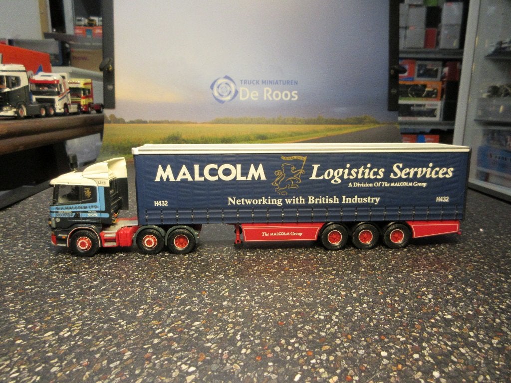 Corgi Scania 124 L Malcom, Ophalen of Verzenden, Zo goed als nieuw, Bus of Vrachtwagen, Corgi