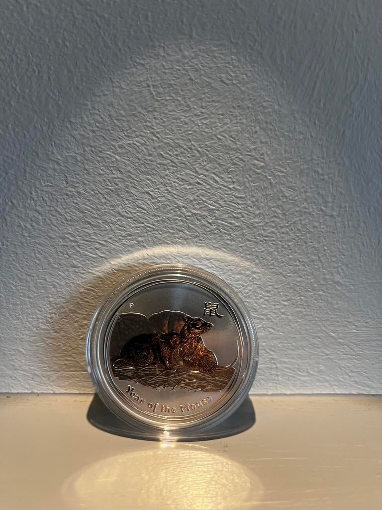 1 oz mouse uit de Lunar 2 serie, Ophalen of Verzenden, Zilver