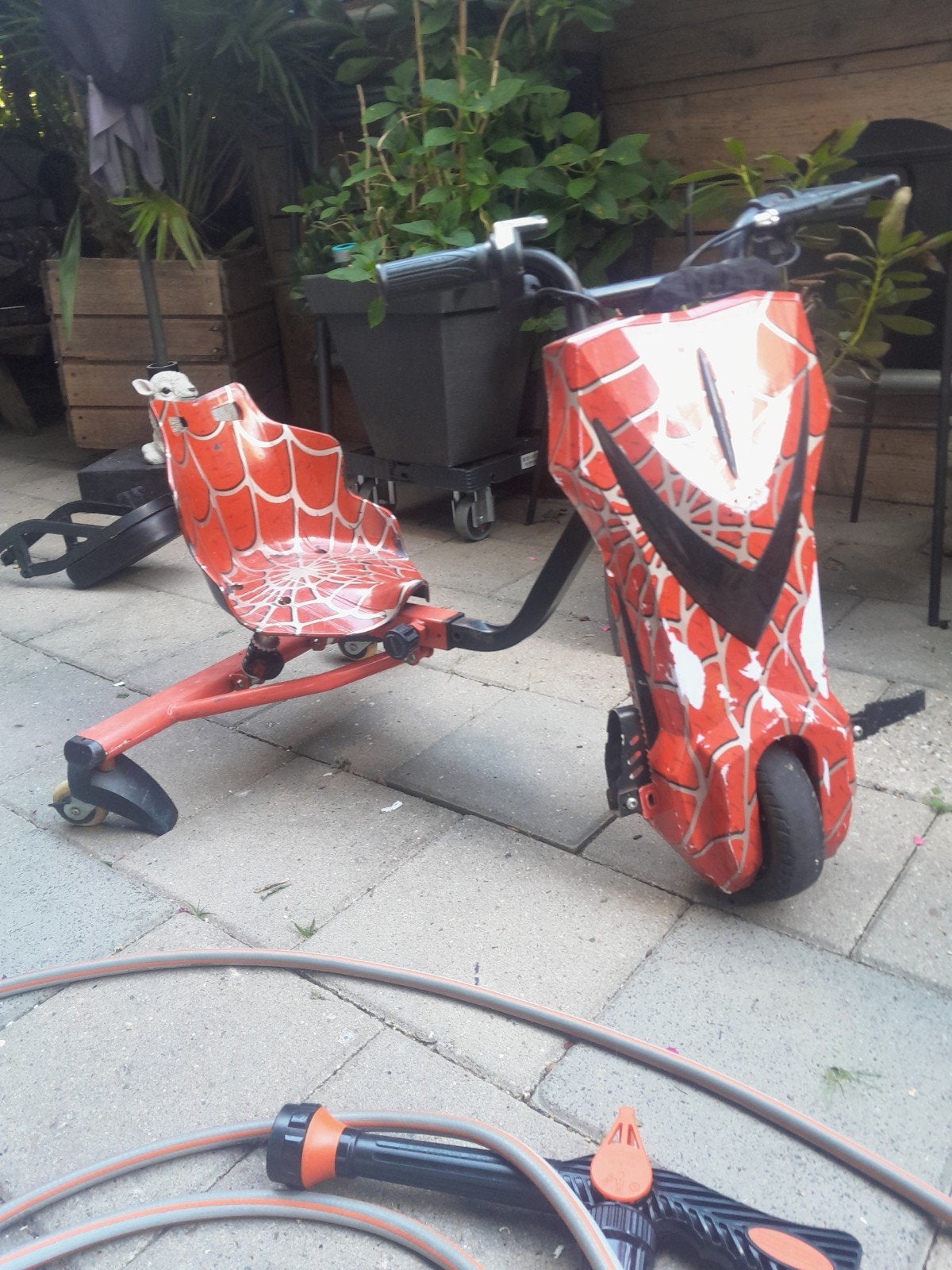 Spider-Man Elektrische Drift Trike - Gebruikt, Ophalen of Verzenden, Gebruikt, Overige typen, Onbekend