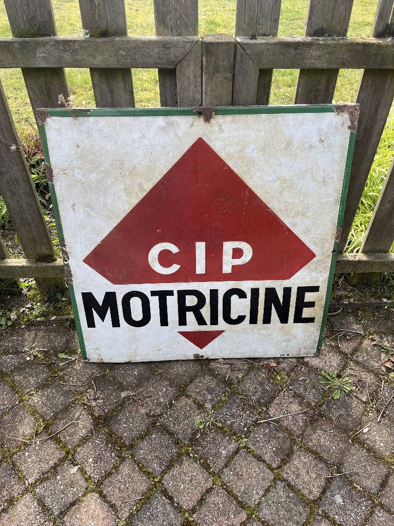 Emaille bord : CIP MOTRICINE, Ophalen, Gebruikt, Reclamebord