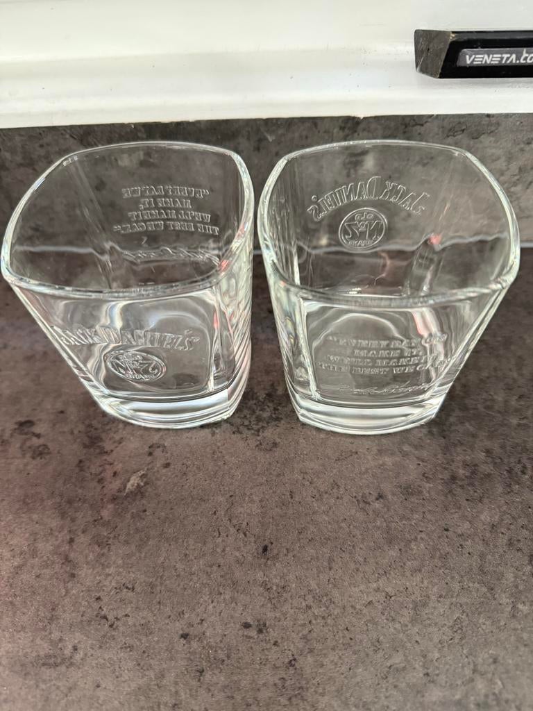 Jack Daniel's Whiskey Glazen - Set van 2, Ophalen, Nieuw, Overige merken, Glas