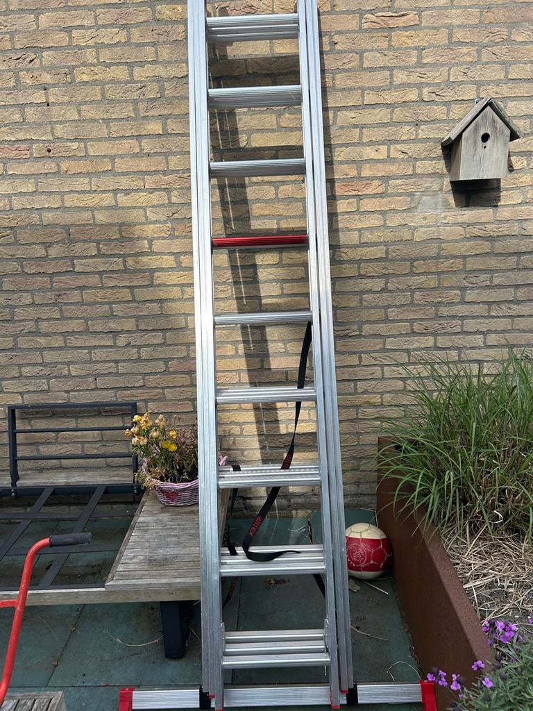 Altrex all round AR 360 - 3 x 9 sporten incl. afstandhouder, Ophalen, Zo goed als nieuw, Ladder, Opvouwbaar of Inschuifbaar