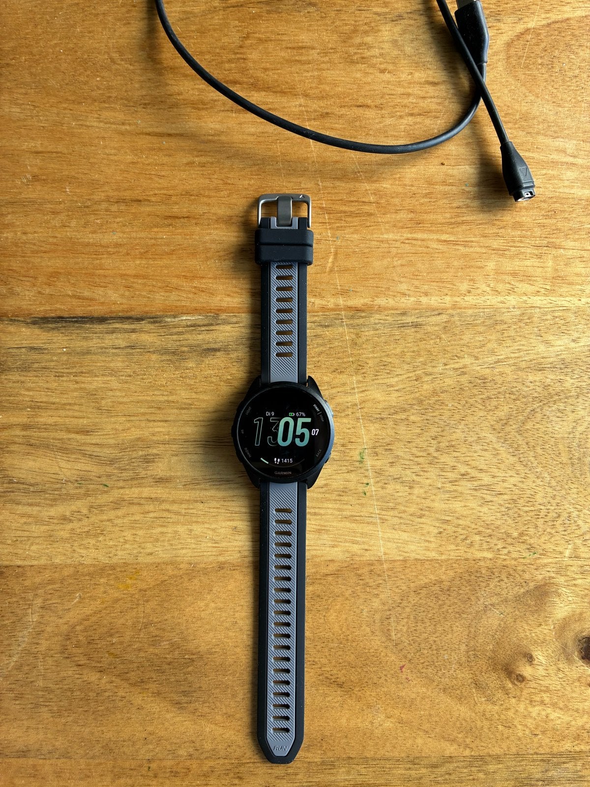 Garmin Forerunner 165 met oplader, Afstand, Zwart, Ophalen of Verzenden, Zo goed als nieuw