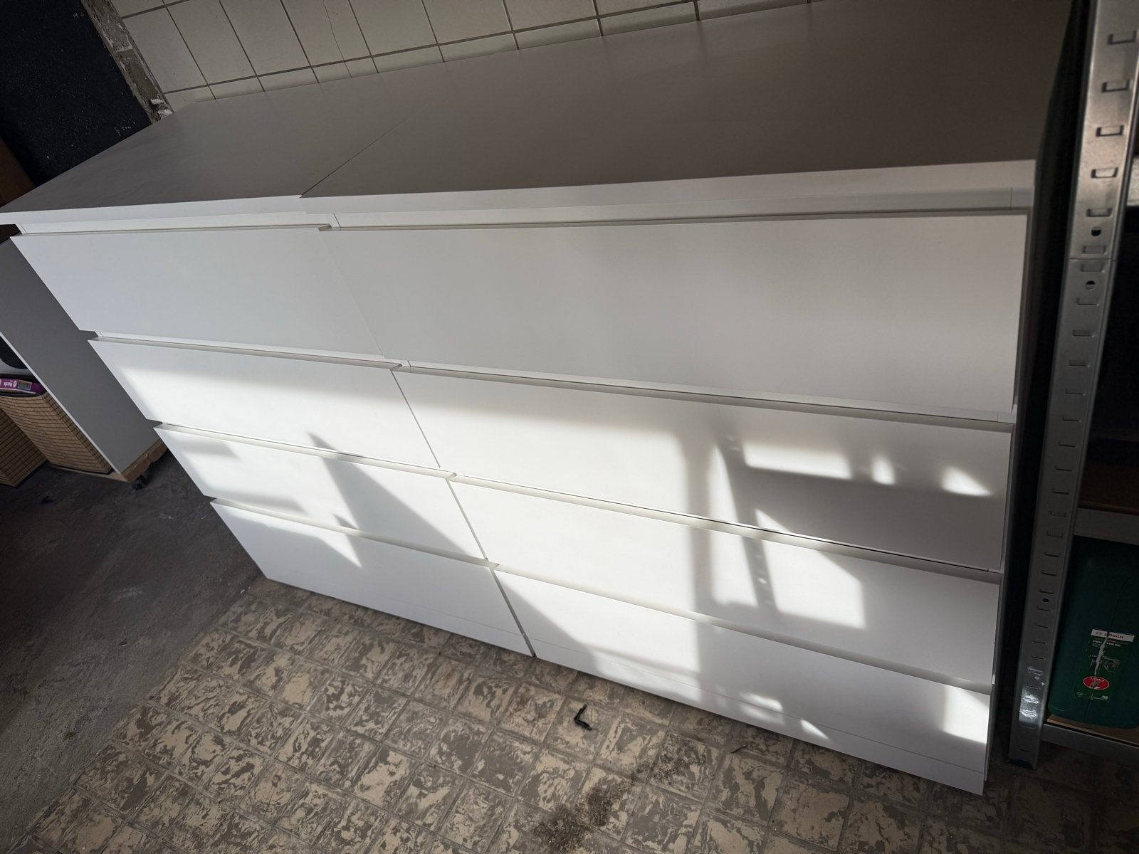2x IKEA MALM ladekast met 4 lades - Wit, Ophalen, Gebruikt, 100 tot 150 cm, 50 tot 100 cm