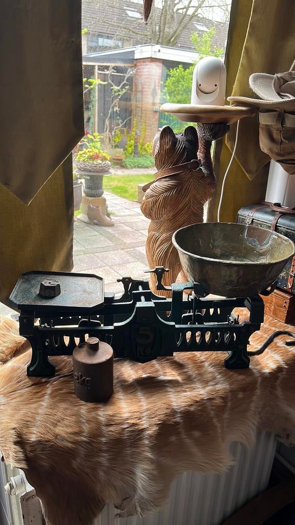 Oude weegschaal, Antiek en Kunst, Curiosa en Brocante, Ophalen