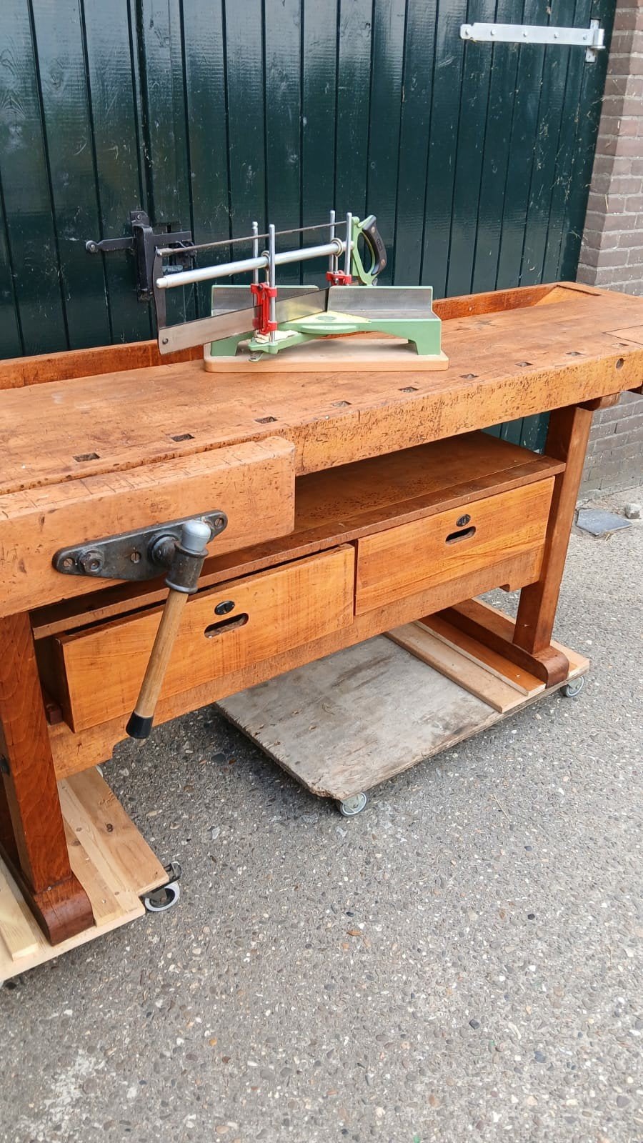 WERKBANK, Doe-het-zelf en Verbouw, Werkbanken, Ophalen, Gebruikt, 170 cm of meer, Bankschroef