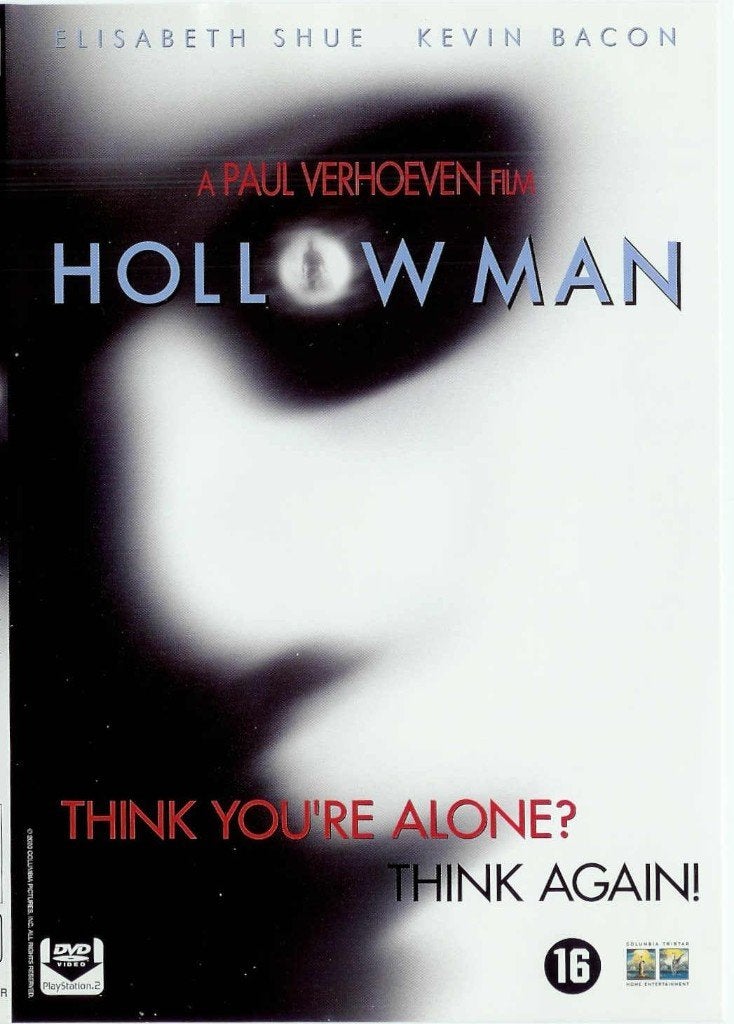 Hollow Man - Elisabeth Shue / Kevin Bacon, Vanaf 16 jaar, Ophalen of Verzenden, Zo goed als nieuw, Actie