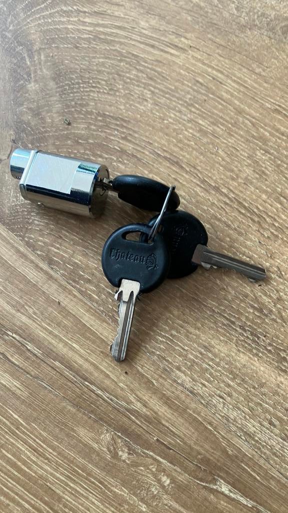 Cilinder voor bv anac opslag, Ophalen of Verzenden, Zo goed als nieuw, Rvs, Slot