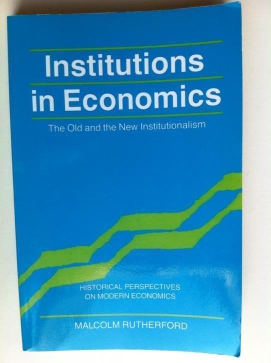 Institutions in Economics - Malcolm Rutherford (Gelezen), Ophalen of Verzenden, Gelezen, Economie en Marketing, Malcolm Rutherford